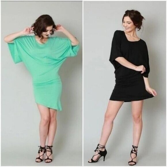 NIKKI BABIE Aphrodite 2-in-1 Black Dress to Top Sz XS - Picture 2 of 11